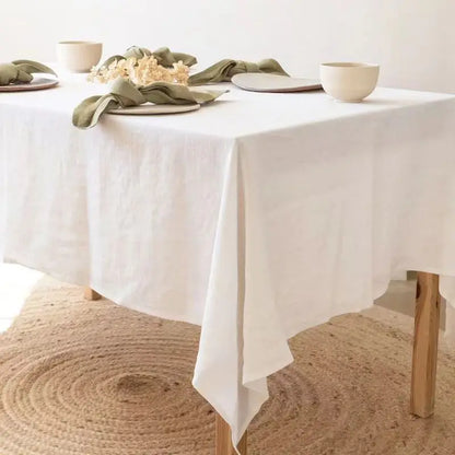 Premium 100% French Natural Linen Tablecloth, CT1001