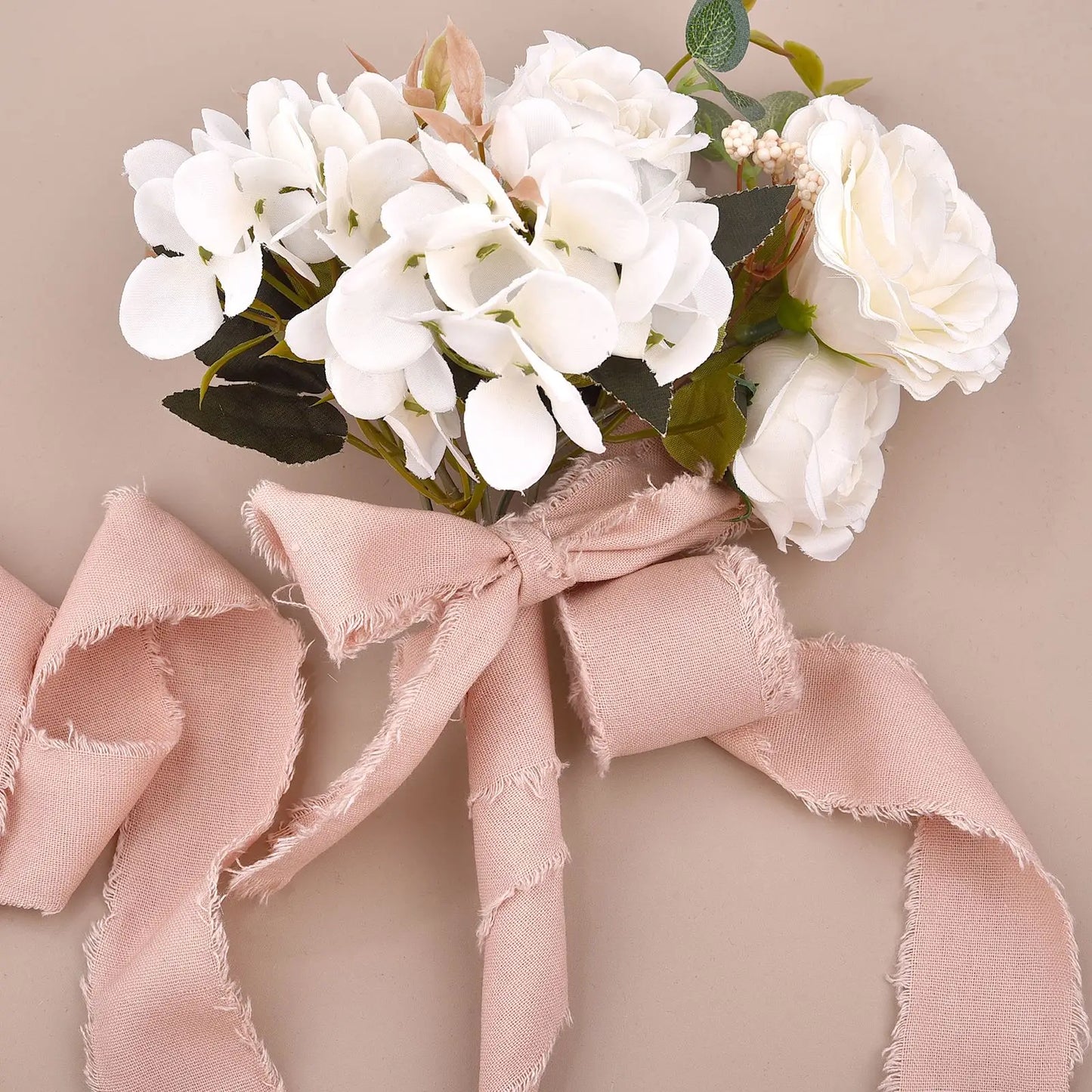 Cotton Linen Frayed Ribbon | 1 1/2" x 5 Yards | Gift Wrapping & Wedding Decor