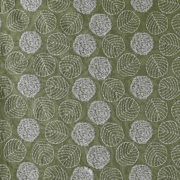 Embroidered Cotton Linen Jacquard Fabric for Dresses, Bags & Sewing | CA1016
