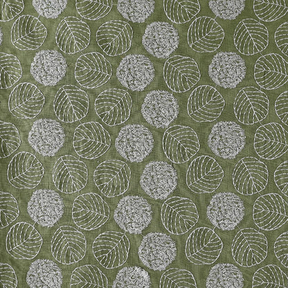 Embroidered Cotton Linen Jacquard Fabric for Dresses, Bags & Sewing | CA1016