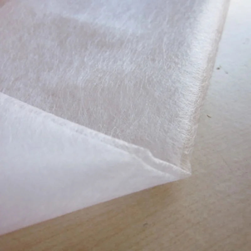 44" Wide Double-Sided Iron-On Interlining – Non-Woven Fusible Adhesive Web for Fabric Bonding & Sewing | CP1011