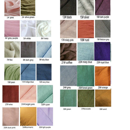 Double Long Pillowcase 100% Pure Linen Pillow Case Euro Sham for Bed, Envelope Cushion Cover Antibacterial Anti-mite