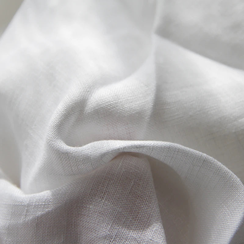 100% Pure French Linen Flat Sheet | Stone-Washed OEKO-TEX Certified Top Sheet for Hot Sleepers (1 PC)