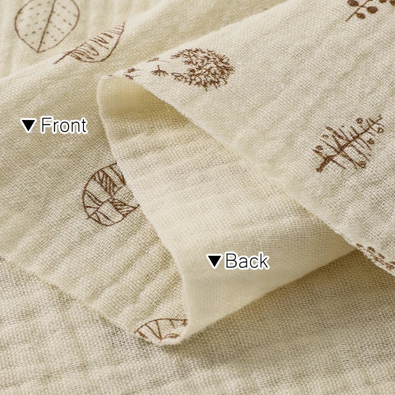 Whimsical Nature Print 100% Cotton Brocade Fabric | CA1013