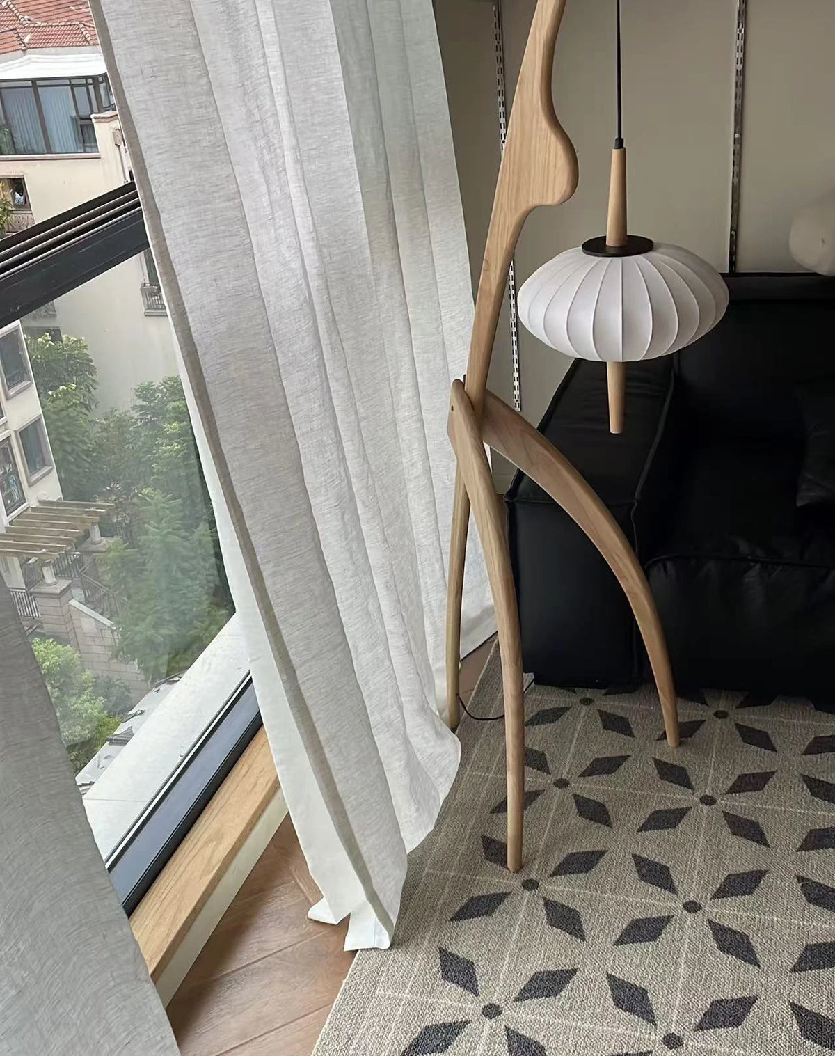 100% linen Semi-Sheer Linen Drapes | CD1036
