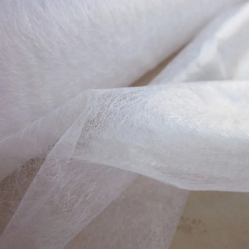 44" Wide Double-Sided Iron-On Interlining – Non-Woven Fusible Adhesive Web for Fabric Bonding & Sewing | CP1011