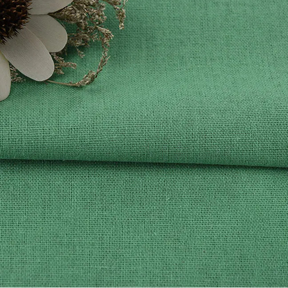 Solid Color Linen Cotton Fabric for Needlework, Embroidery and Patchwork, CA1001