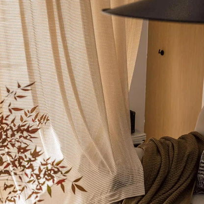 Decorative Cutout Modern Sheer Curtain | CD1041