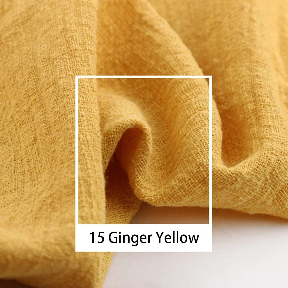 Eco-Friendly Natural Linen Cotton Cambric Fabric – Soft, Breathable & Quick-Dry Textile for DIY Clothing, Curtains & Patchwork | CA1014