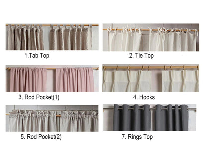 100% linen Semi-Sheer Linen Drapes | CD1036