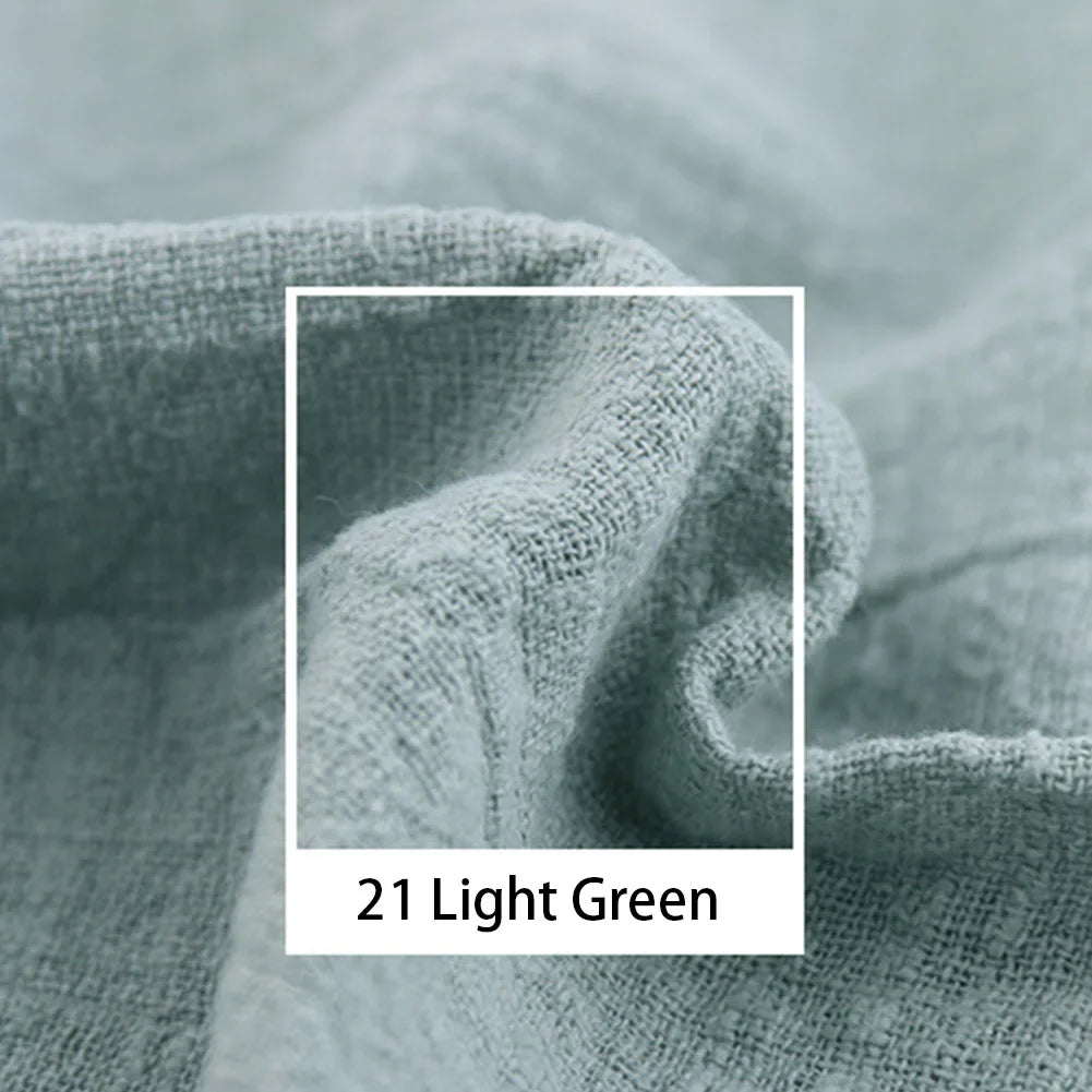 Eco-Friendly Natural Linen Cotton Cambric Fabric – Soft, Breathable & Quick-Dry Textile for DIY Clothing, Curtains & Patchwork | CA1014