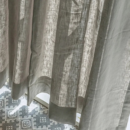 100% linen Semi-Sheer Linen Drapes | CD1036
