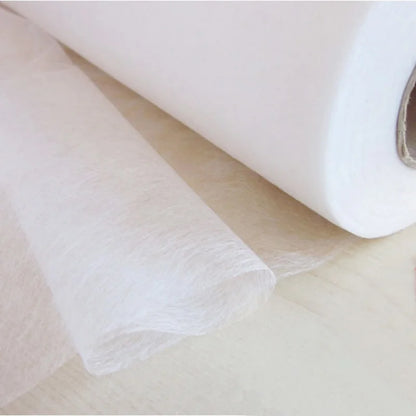 44" Wide Double-Sided Iron-On Interlining – Non-Woven Fusible Adhesive Web for Fabric Bonding & Sewing | CP1011