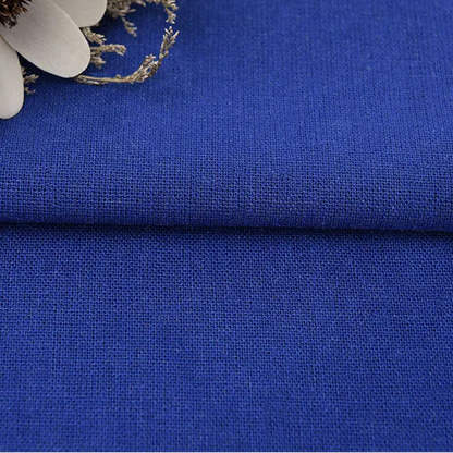 Solid Color Linen Cotton Fabric for Needlework, Embroidery and Patchwork, CA1001