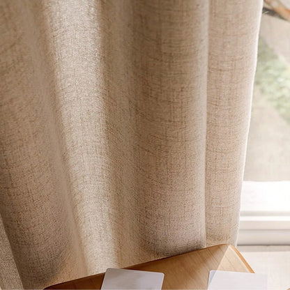 Casual Textured Faux Linen Americana Drapery, CD1009