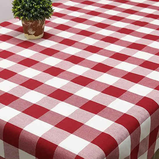 Premium Yarn-Dyed Cotton Linen Blend Classic Buffalo Check, Gingham & Ticking Stripe Fabric, CA1005