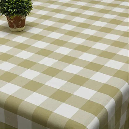 Premium Yarn-Dyed Cotton Linen Blend Classic Buffalo Check, Gingham & Ticking Stripe Fabric, CA1005