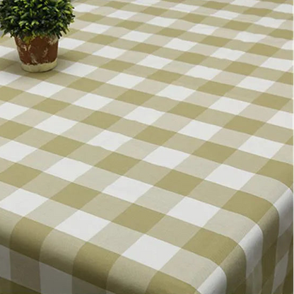 Premium Yarn-Dyed Cotton Linen Blend Classic Buffalo Check, Gingham & Ticking Stripe Fabric, CA1005