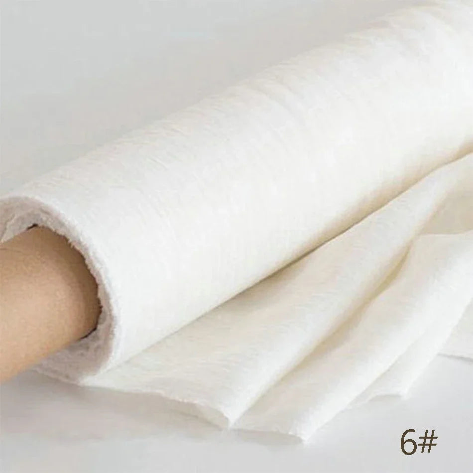 100% Premium French Linen Fabric By The Yard, 110"Width, CA1011
