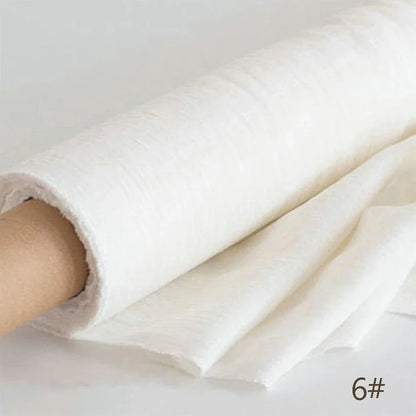 100% Premium French Linen Fabric By The Yard, 110"Width, CA1011
