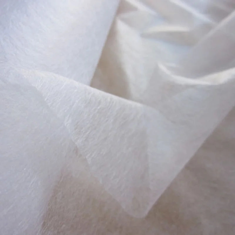 44" Wide Double-Sided Iron-On Interlining – Non-Woven Fusible Adhesive Web for Fabric Bonding & Sewing | CP1011