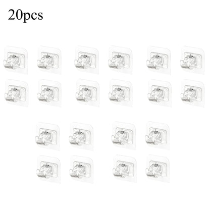Modern Self-Adhesive Curtain Rod Bracket Hooks – No-Drill Wall Mount Holder (2/4/8 Pack) | CH1008