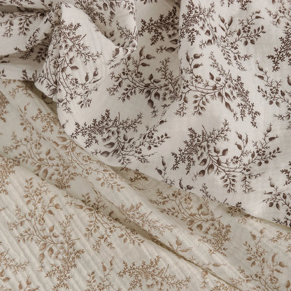 Vintage Botanical 100% Cotton Crepe Fabric | CA1010