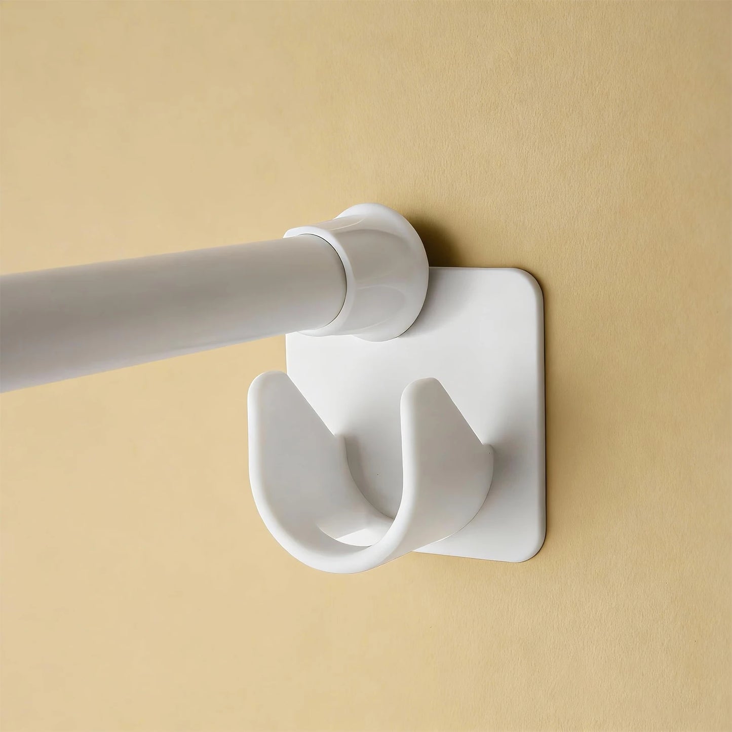 Modern Self-Adhesive Curtain Rod Bracket Hooks – No-Drill Wall Mount Holder (2/4/8 Pack) | CH1008