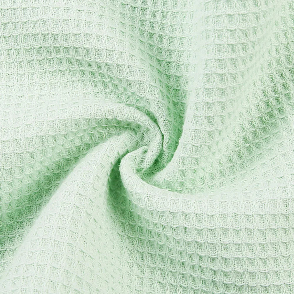 Premium Soft Waffle Weave Cotton Blend Fabric | Moisture-Absorbent, Quick-Dry Bubble Cloth For DIY Sleepwear, Towels & Modern Home Textiles | CA1015