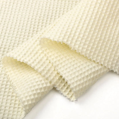 Premium Soft Waffle Weave Cotton Blend Fabric | Moisture-Absorbent, Quick-Dry Bubble Cloth For DIY Sleepwear, Towels & Modern Home Textiles | CA1015