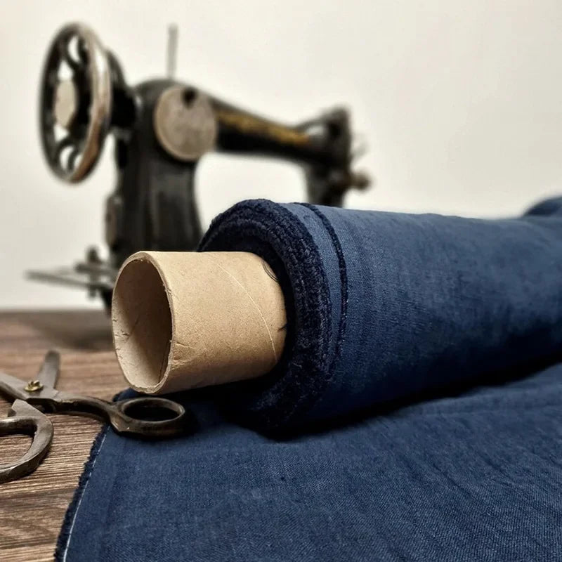 100% Premium French Linen Fabric By The Yard, 110"Width, CA1011