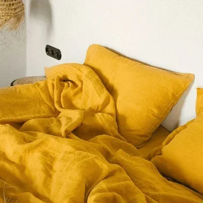 Premium 2-Piece 100% Pure Linen Throw Pillow Covers | Grade A Solid Color Decorative Shams with Hidden Zipper