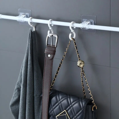 Heavy-Duty Adjustable Black Tension Rod – No-Drill Extendable Curtain Pole | CH1009