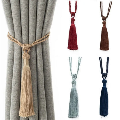 Braided Rope Curtain Tieback with Tassel | CB1004