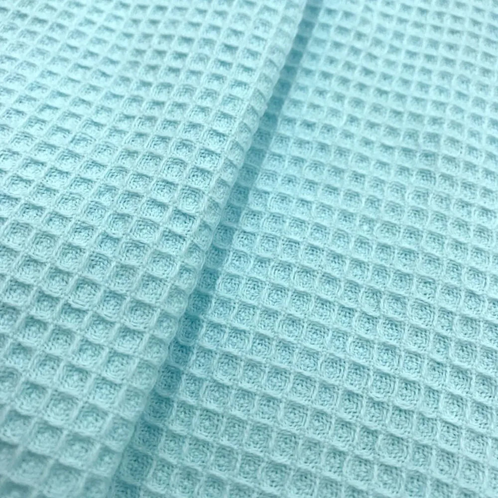 Premium Soft Waffle Weave Cotton Blend Fabric | Moisture-Absorbent, Quick-Dry Bubble Cloth For DIY Sleepwear, Towels & Modern Home Textiles | CA1015