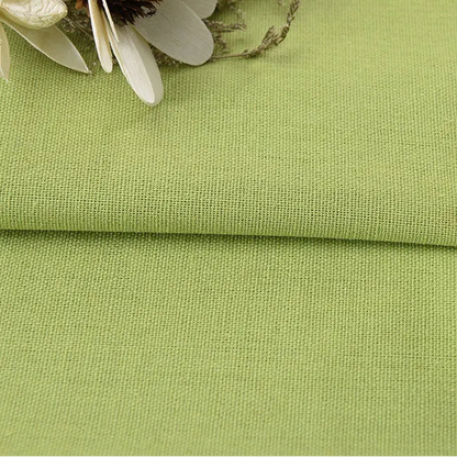 Solid Color Linen Cotton Fabric for Needlework, Embroidery and Patchwork, CA1001