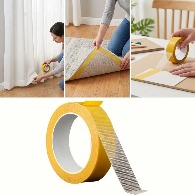 No-Sew Curtain Hemming Tape - 400" Multi-functional Fabric Adhesive Roll