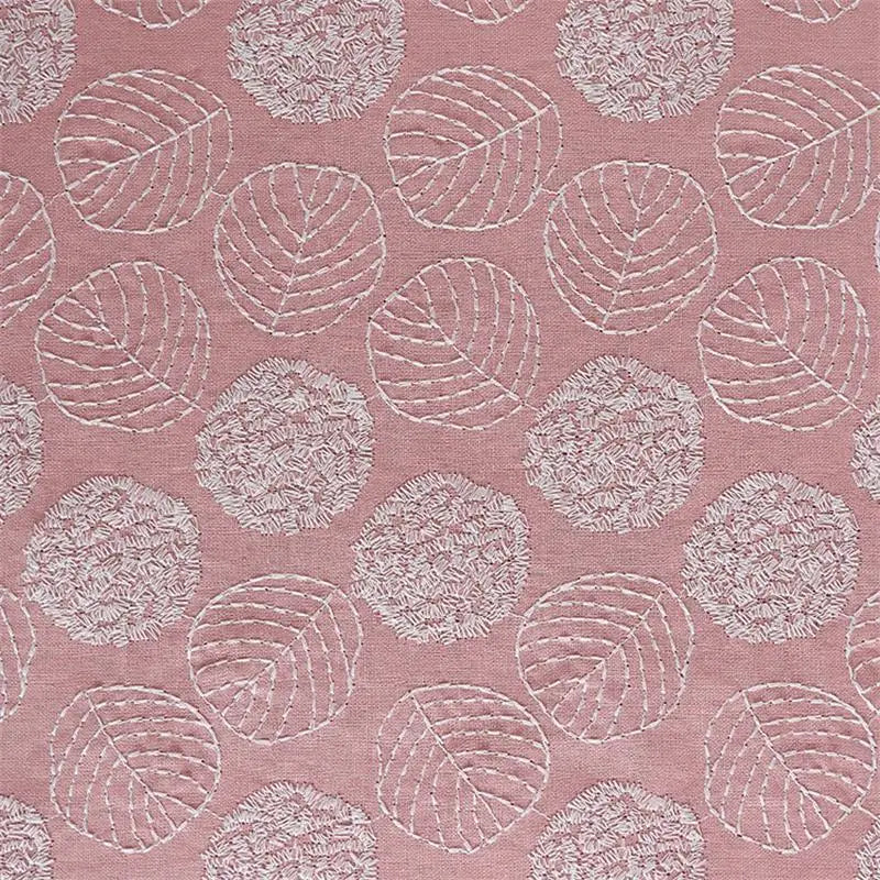 Embroidered Cotton Linen Jacquard Fabric for Dresses, Bags & Sewing | CA1016