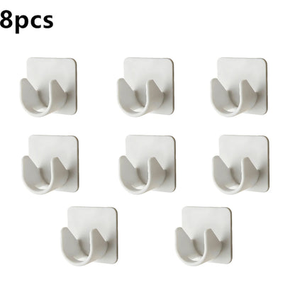 Modern Self-Adhesive Curtain Rod Bracket Hooks – No-Drill Wall Mount Holder (2/4/8 Pack) | CH1008