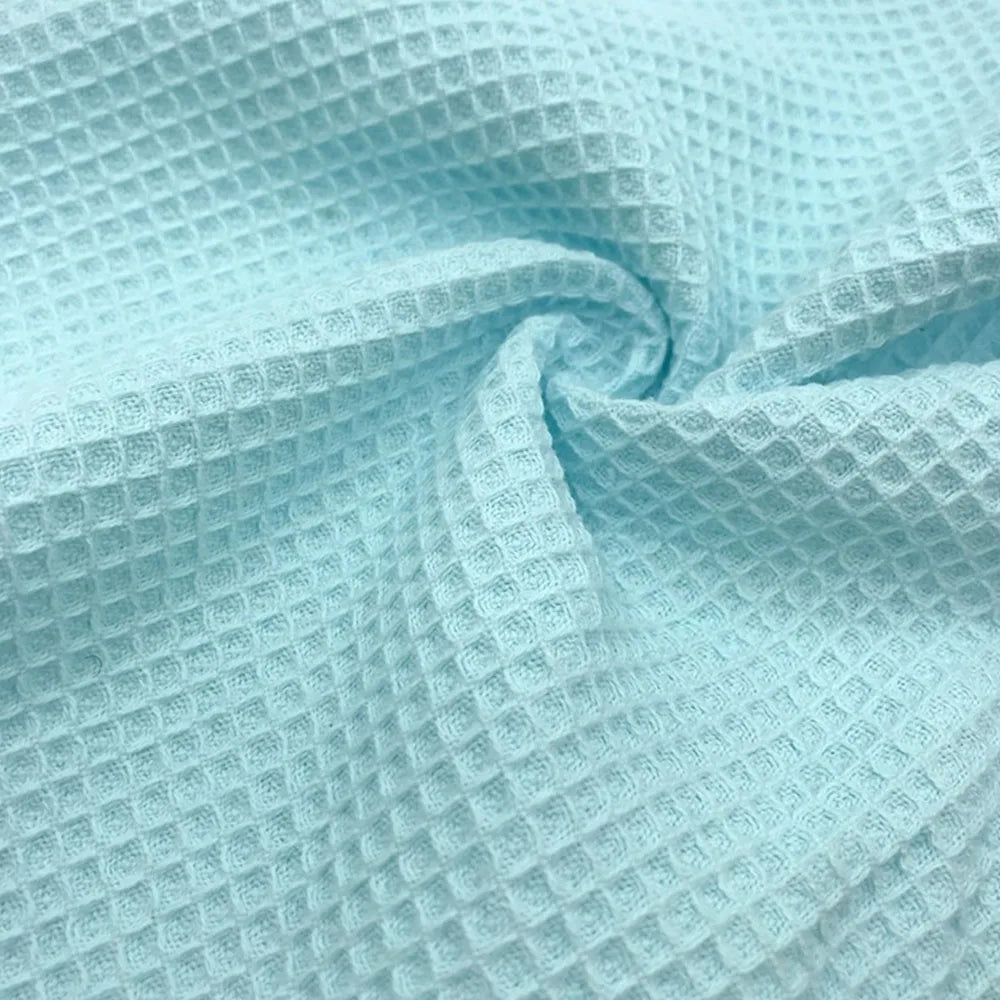 Premium Soft Waffle Weave Cotton Blend Fabric | Moisture-Absorbent, Quick-Dry Bubble Cloth For DIY Sleepwear, Towels & Modern Home Textiles | CA1015