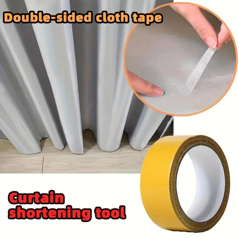 No-Sew Curtain Hemming Tape - 400" Multi-functional Fabric Adhesive Roll