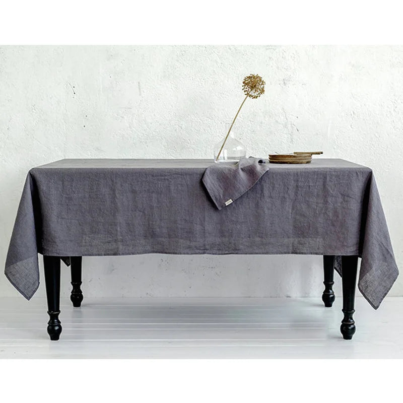 Premium 100% French Natural Linen Tablecloth, CT1001