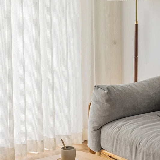 Striped Gauze Modern Sheer Curtain | CD1040