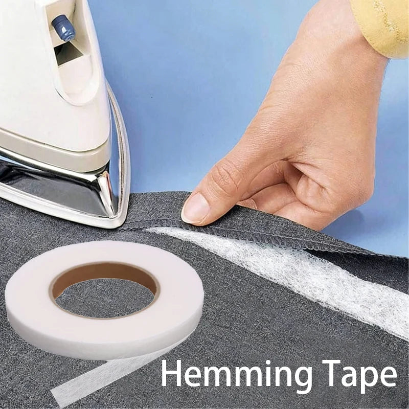 Iron-On Hemming Tape - No-Sew Fabric Fusible Bonding Web for Pants, Curtains, & Drapes | 70 Yards
