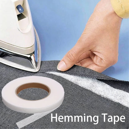Iron-On Hemming Tape - No-Sew Fabric Fusible Bonding Web for Pants, Curtains, & Drapes | 70 Yards