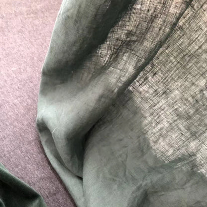 100% linen Semi-Sheer Linen Drapes | CD1036
