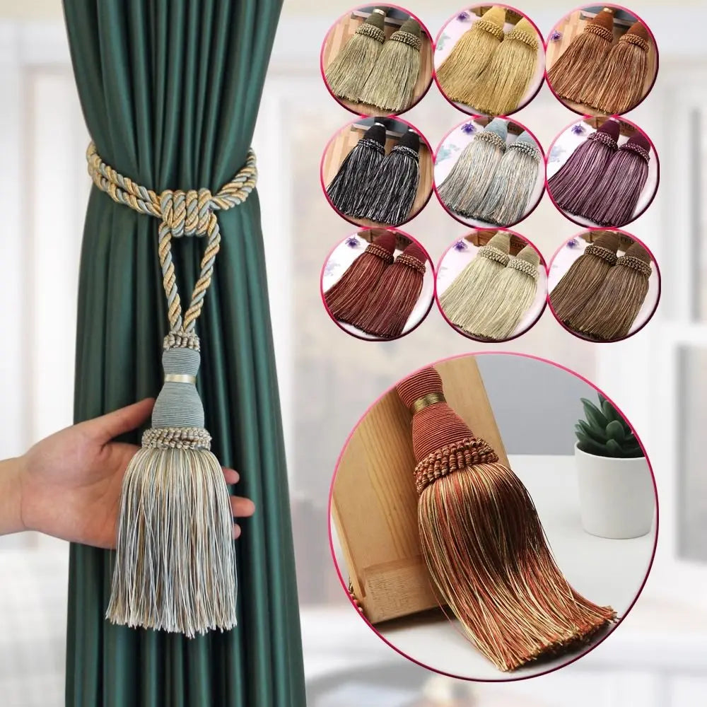 Tassel Curtain Tiebacks, 2-Piece Set | CB1005