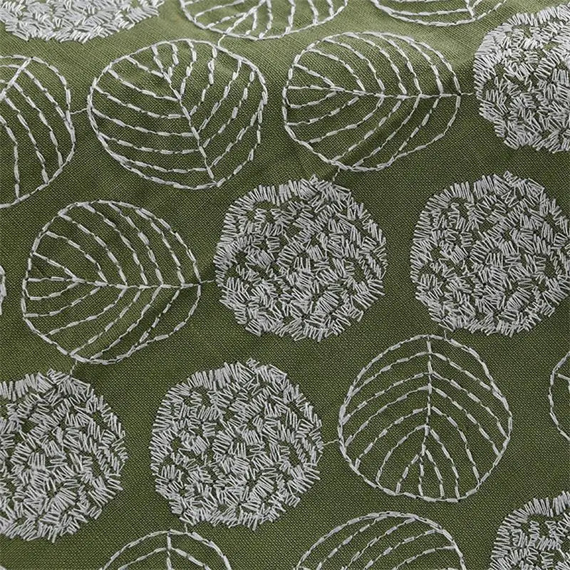 Embroidered Cotton Linen Jacquard Fabric for Dresses, Bags & Sewing | CA1016