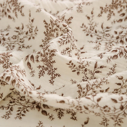Vintage Botanical 100% Cotton Crepe Fabric | CA1010