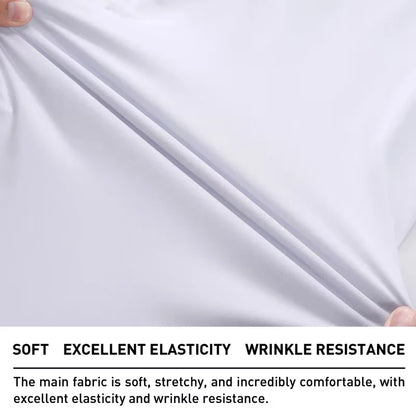 Wrinkle-resistant White Tablecloth,Stretchable Large-size,for Dessert and Tea Break Tables Fits Birthday,Wedding,Engagement
